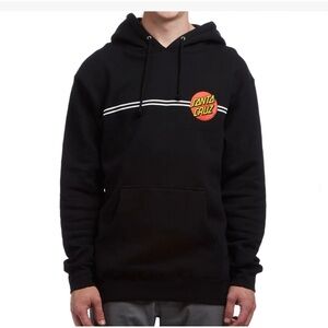 Santa Cruz Classic Dot Hoodie | Youth Size S | Black Skate
